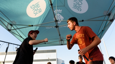 Batalla de Rapers durant el Rubí Skate Open. Foto: Ajuntament de Rubí-LocalPress